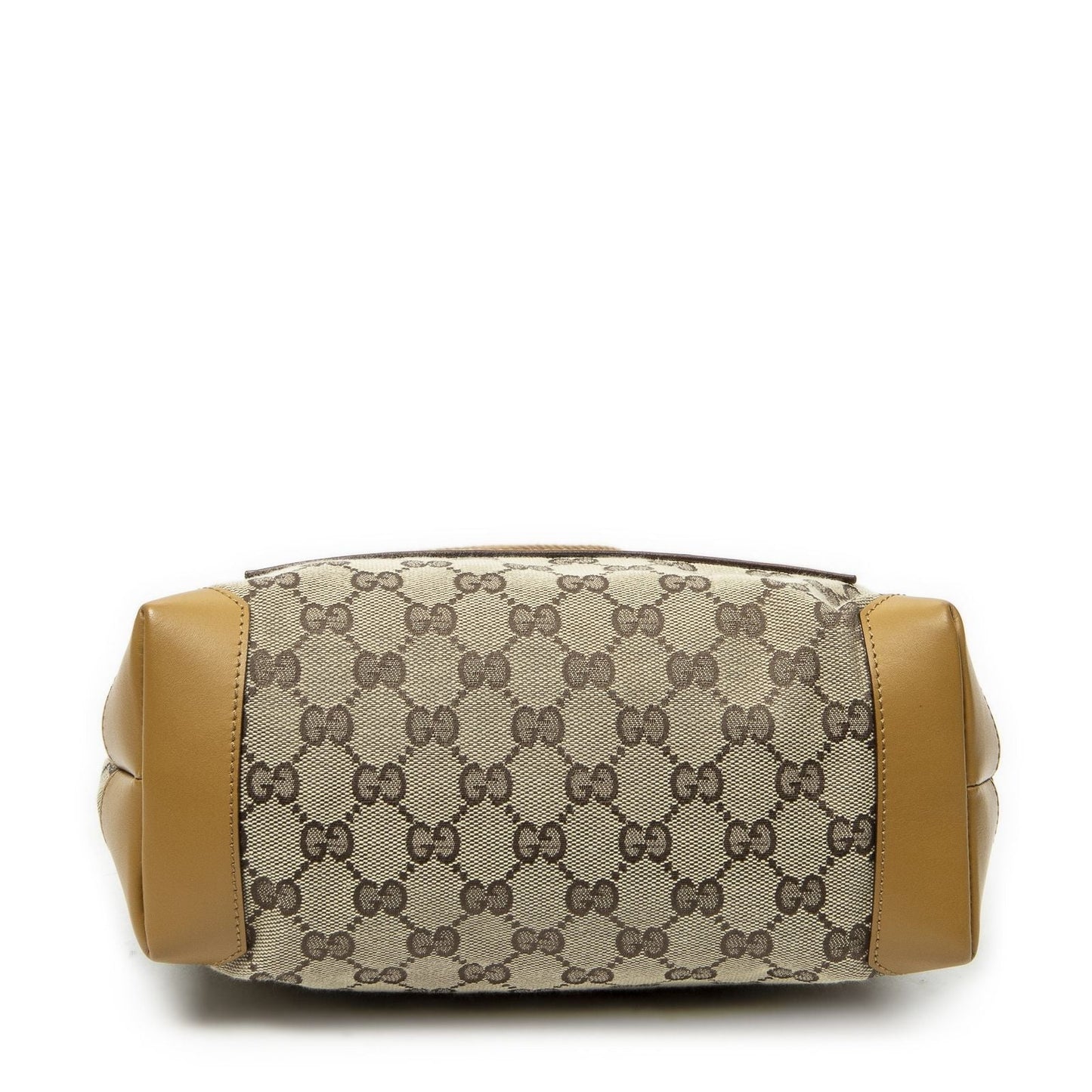 Gucci Front Pocket Zip Tote Beige Tan GG Canvas