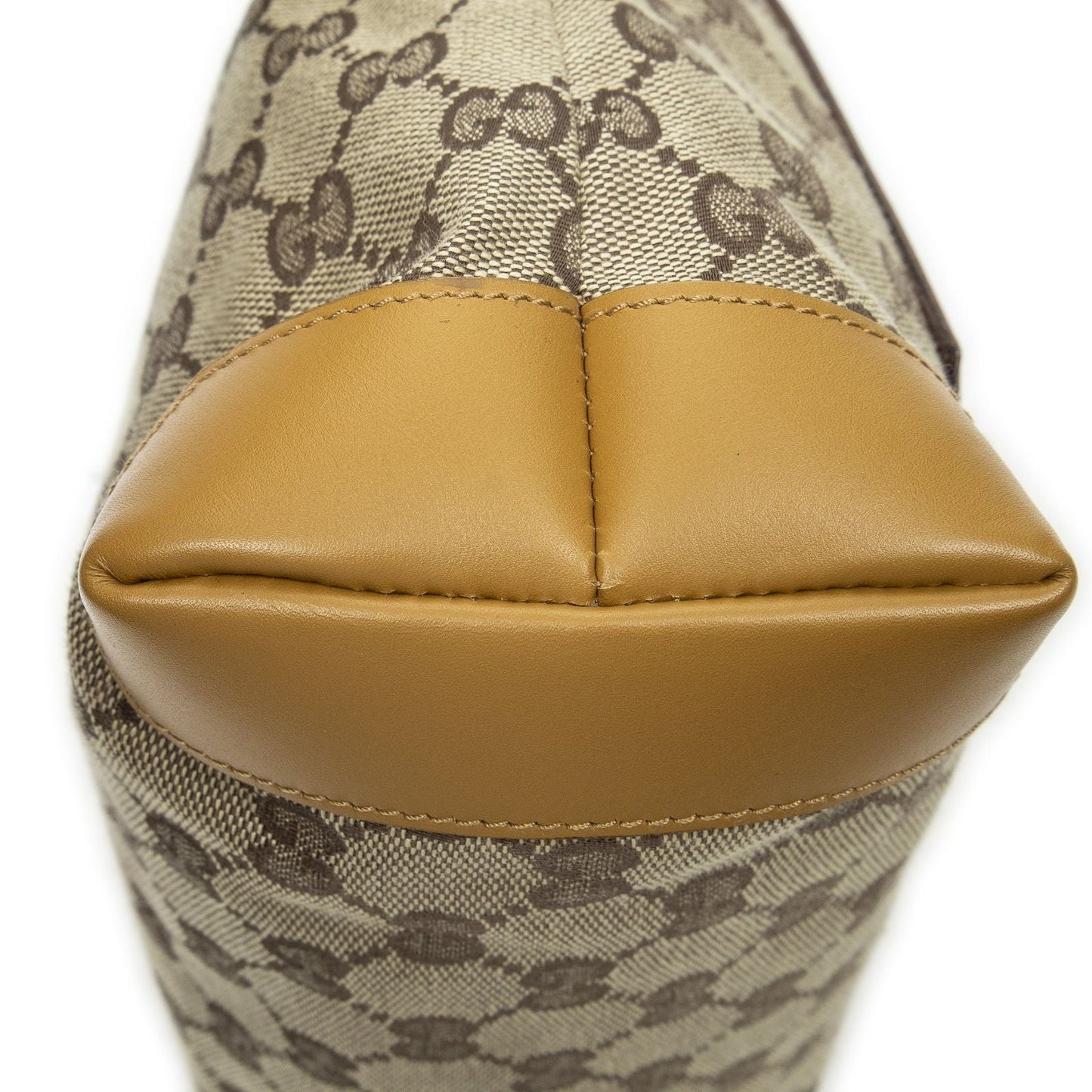 Gucci Front Pocket Zip Tote Beige Tan GG Canvas