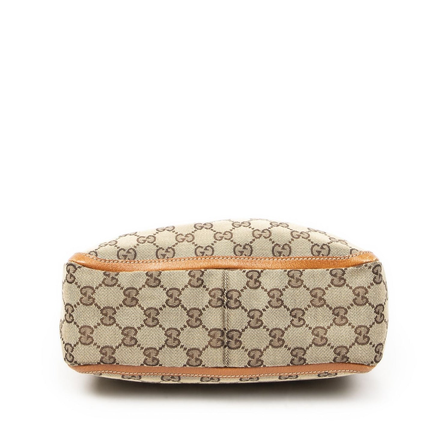 Gucci Small Abbey Top Handle Orange Beige GG Canvas