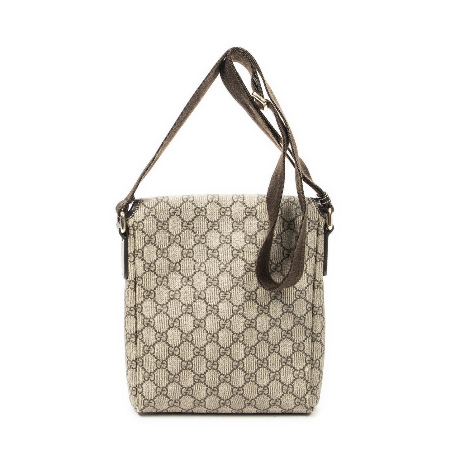 Gucci Small Messenger Beige Brown Supreme Canvas