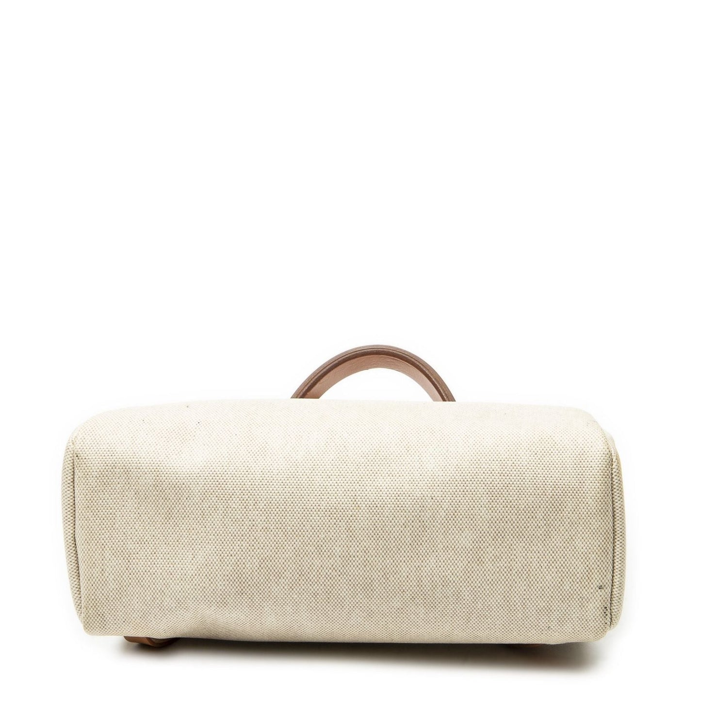 Hermes Herbag a Dos Tan Beige Toile Ash Handbag