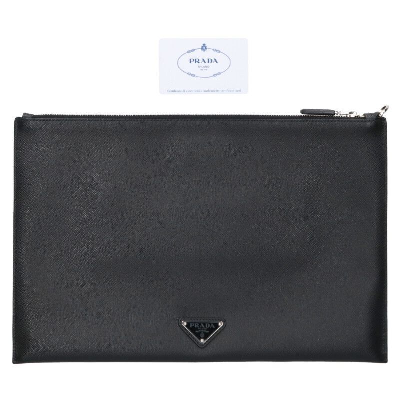 Prada Comic Print Saffiano Clutch