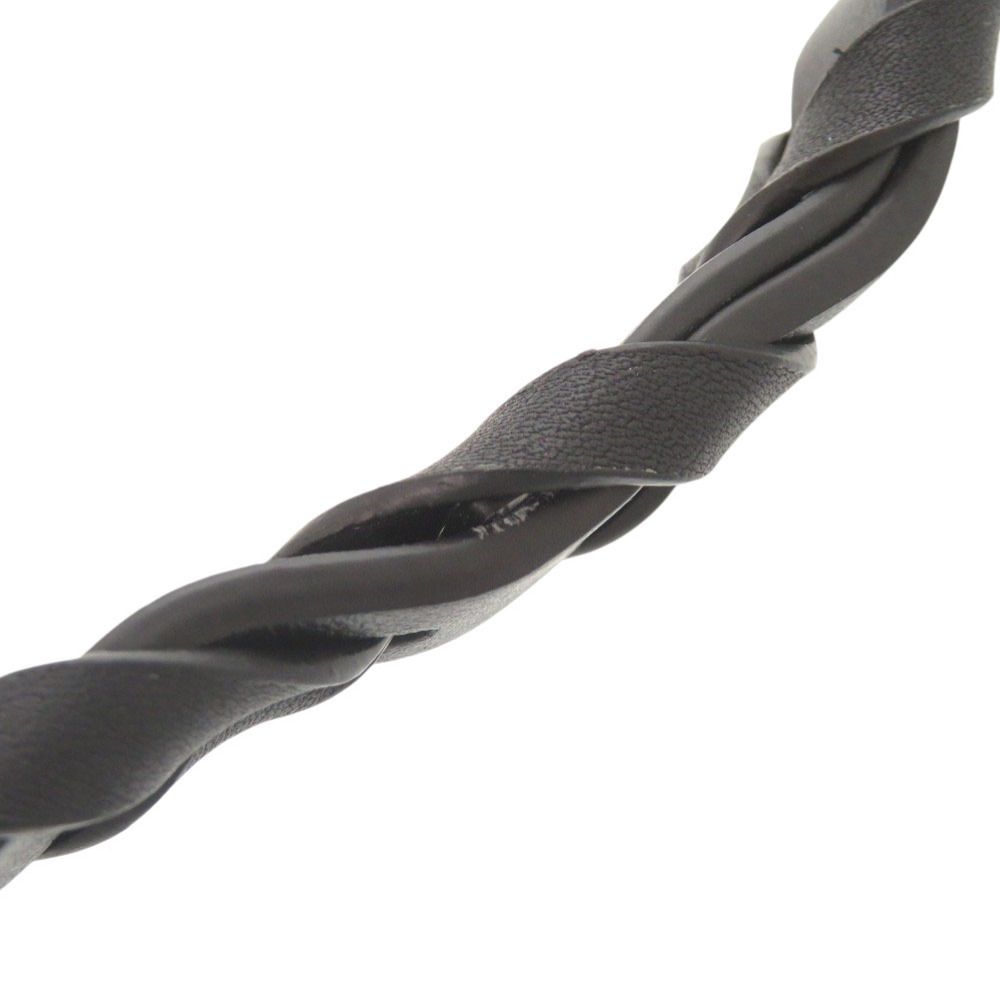 Loewe Braided Leather Black Shoulder Strap