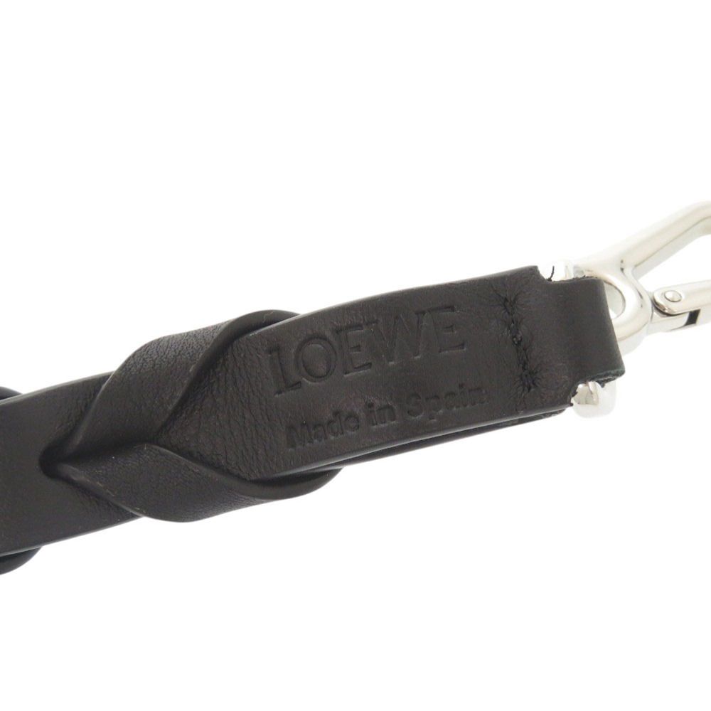 Loewe Braided Leather Black Shoulder Strap