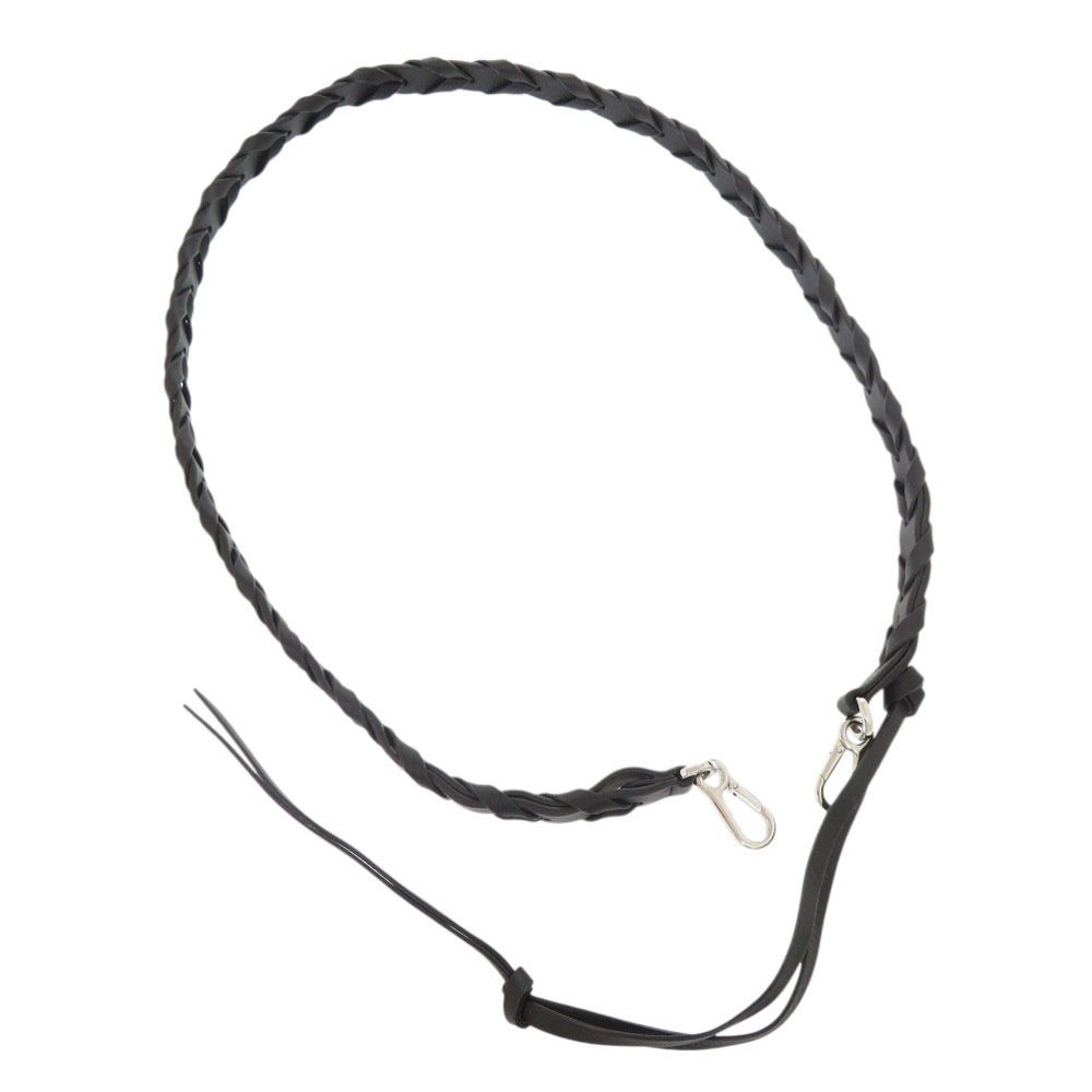Loewe Braided Leather Black Shoulder Strap