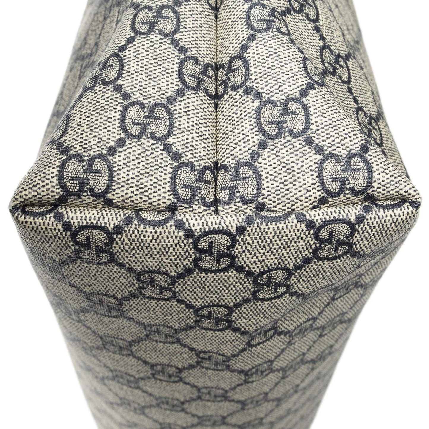 Gucci Web Loop Tote Beige Navy Supreme Canvas