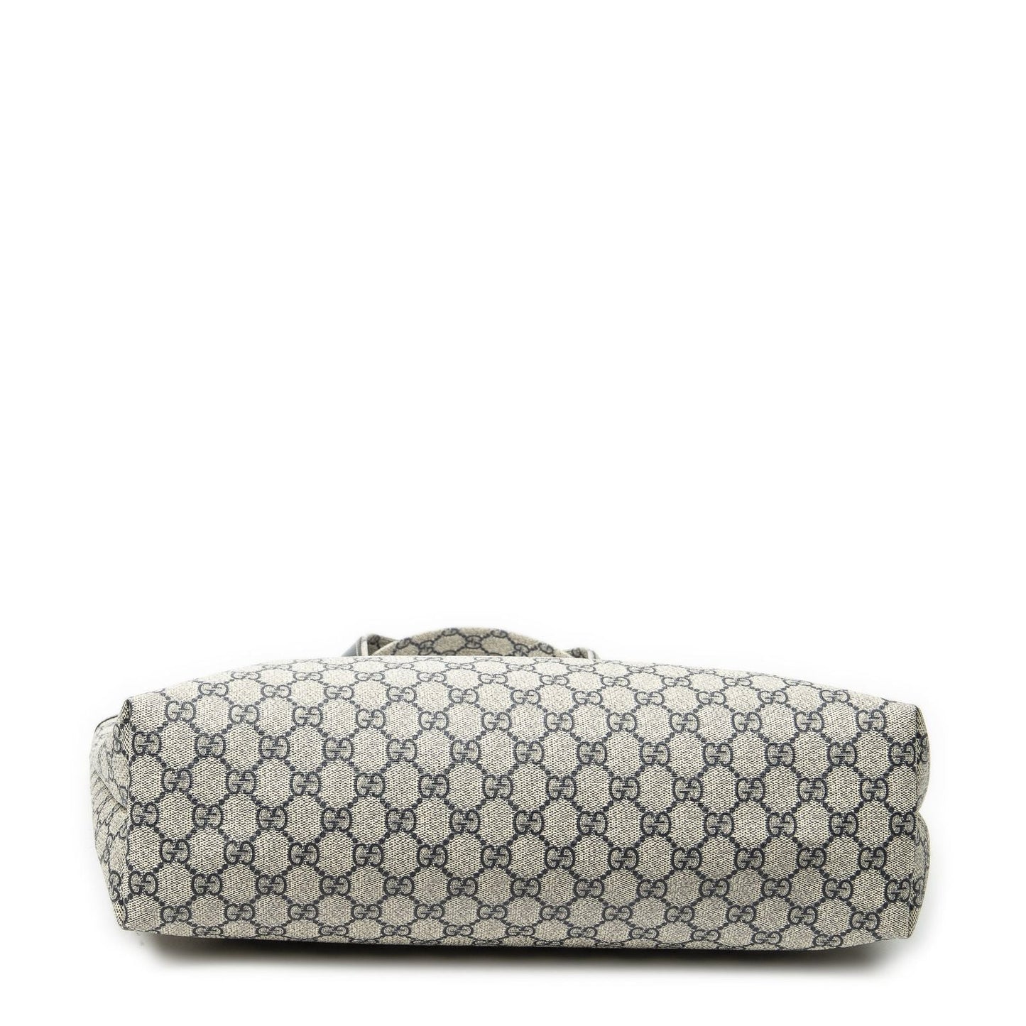 Gucci Web Loop Tote Beige Navy Supreme Canvas
