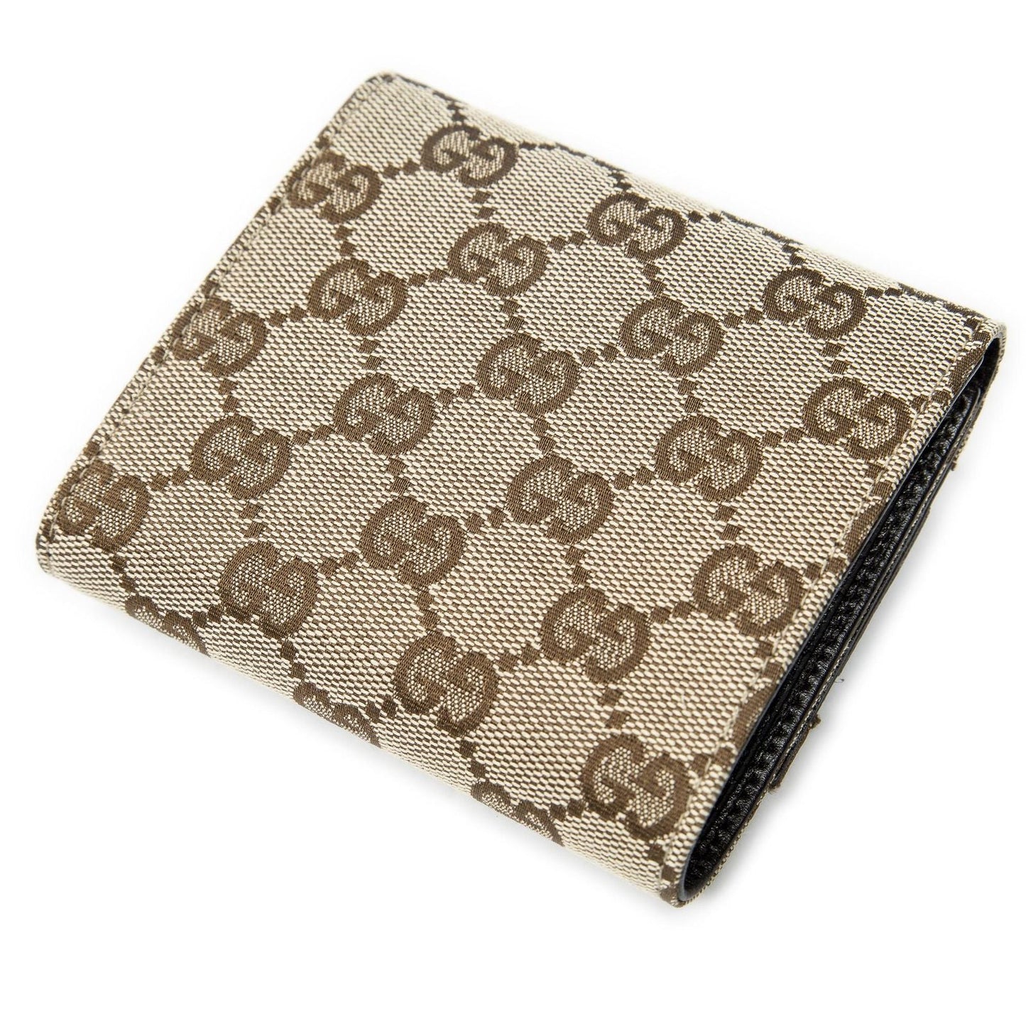 Gucci Horsebit Trifold Wallet Beige Brown GG Canvas