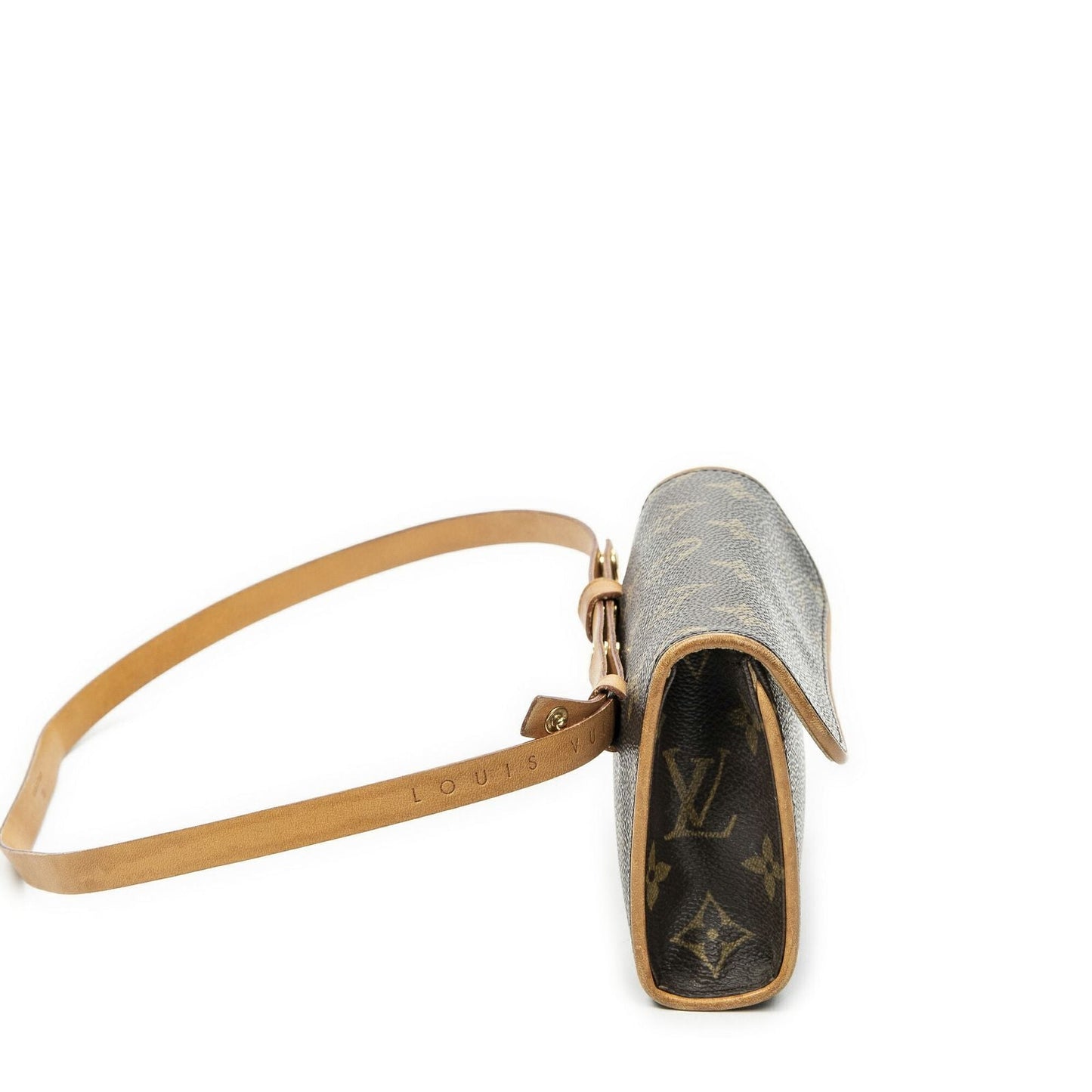 Louis Vuitton Pochette Florentine Brown Monogram Canvas Handbag