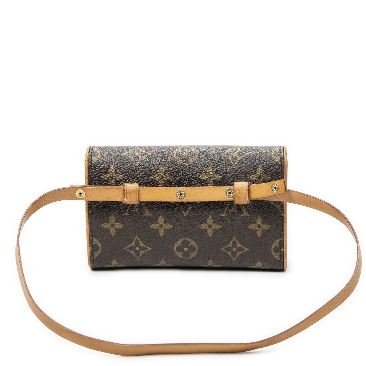 Louis Vuitton Pochette Florentine Brown Monogram Canvas Handbag