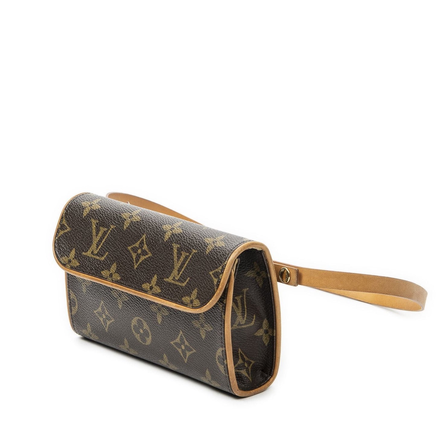 Louis Vuitton Pochette Florentine Brown Monogram Canvas Handbag