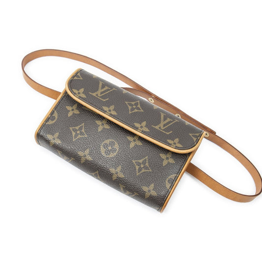 Louis Vuitton Pochette Florentine Brown Monogram Canvas Handbag