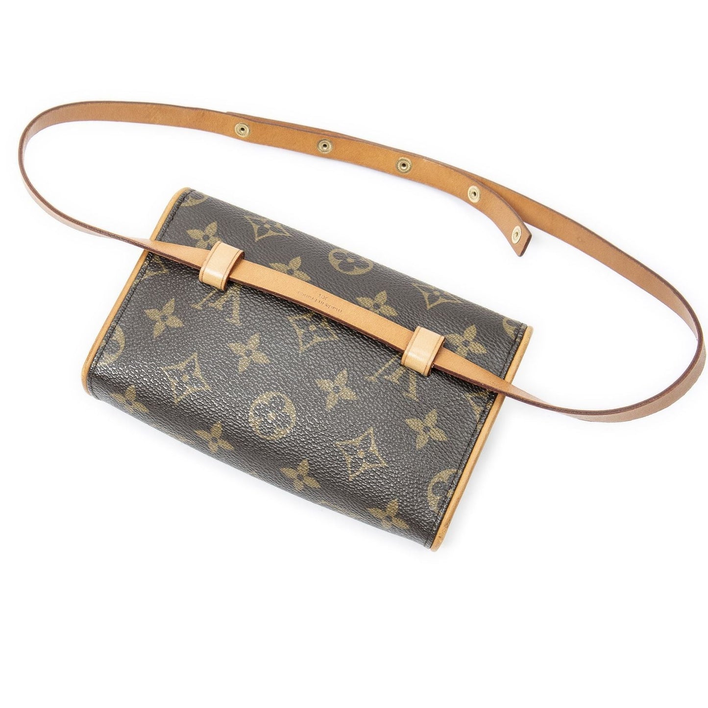 Louis Vuitton Pochette Florentine Brown Monogram Canvas Handbag