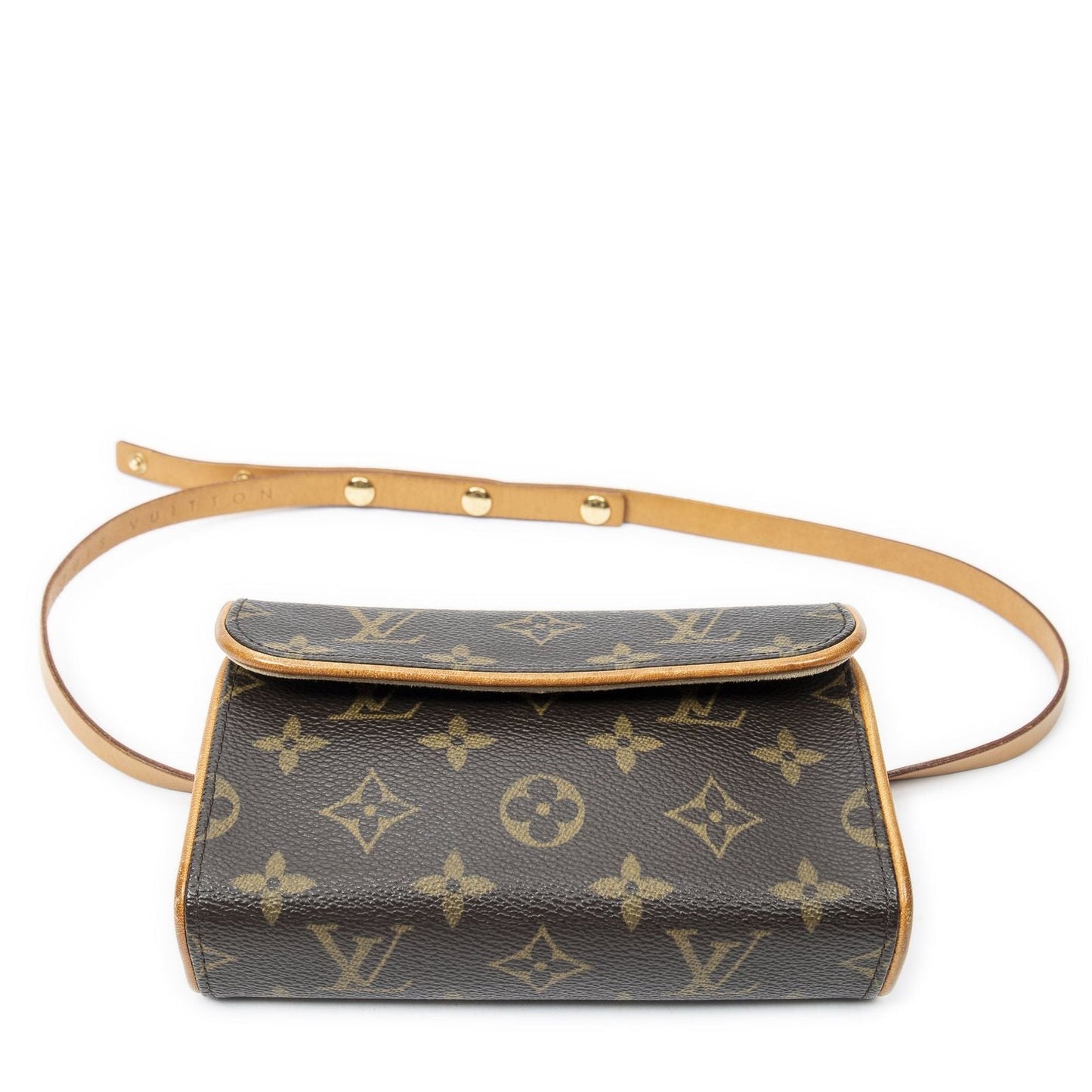 Louis Vuitton Pochette Florentine Brown Monogram Canvas Handbag