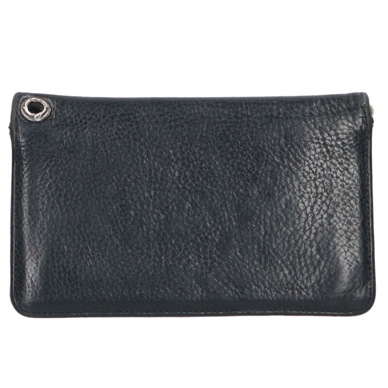 Chrome Hearts Cross Button Leather Wallet