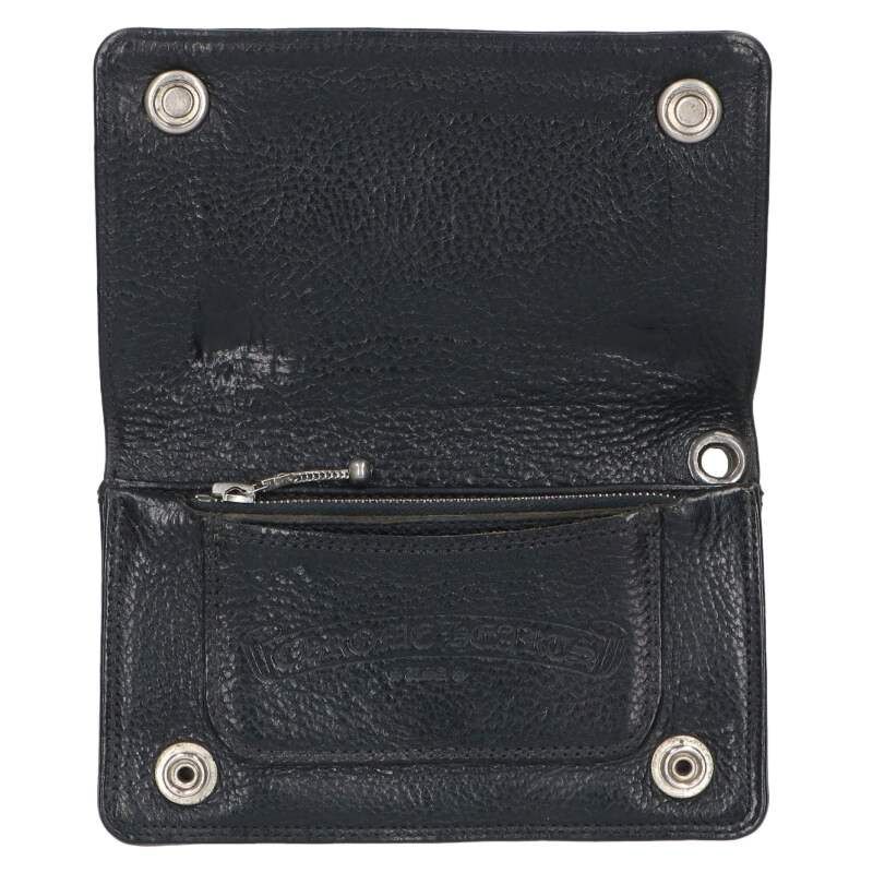Chrome Hearts Cross Button Leather Wallet