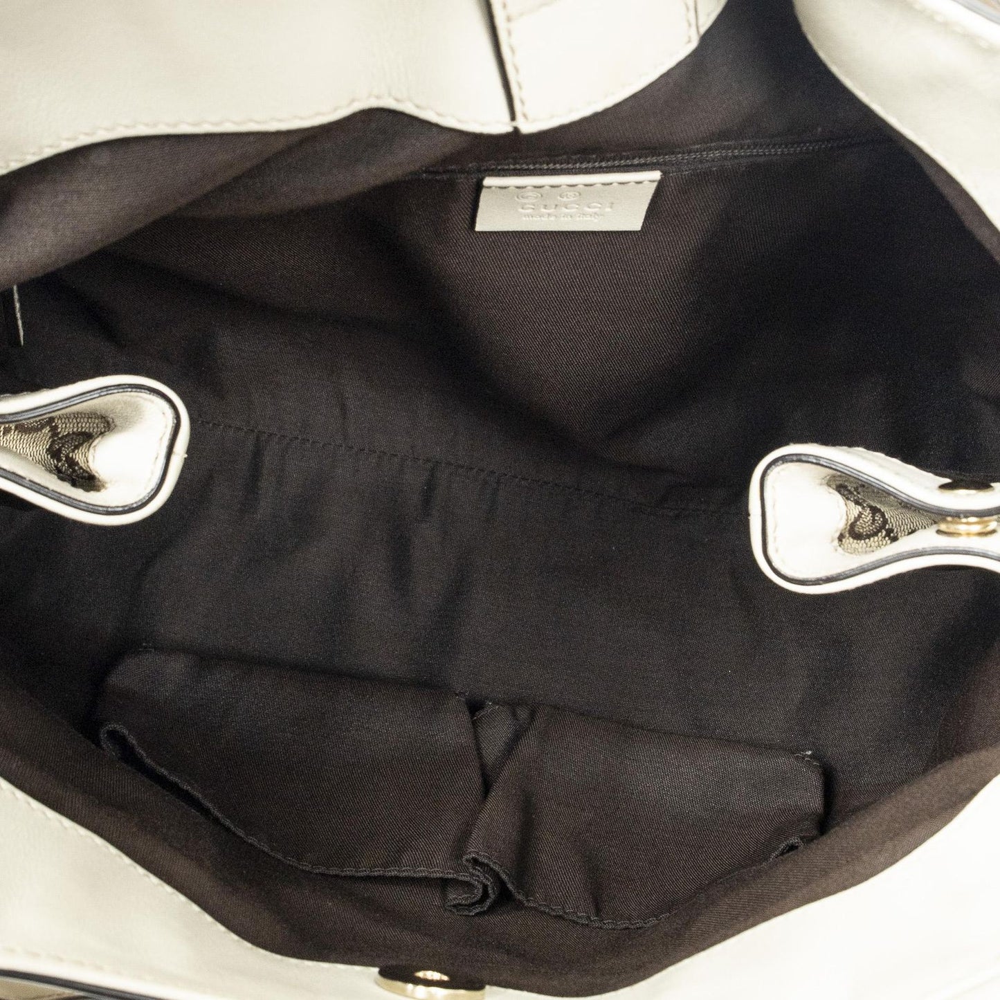 Gucci Shoulder Tote Beige Ivory GG Canvas