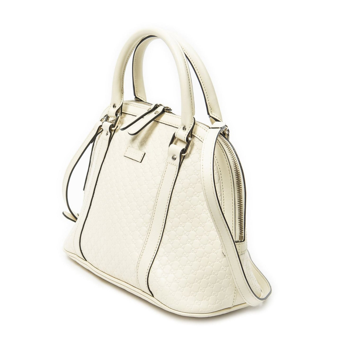 Gucci Joy Tote Ivory Micro Guccissima Leather