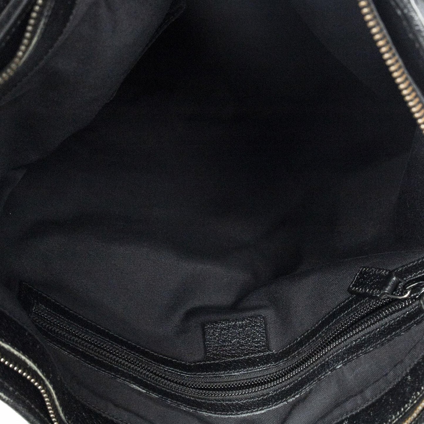 Gucci Web Buckle Vertical Tote Black GG Canvas