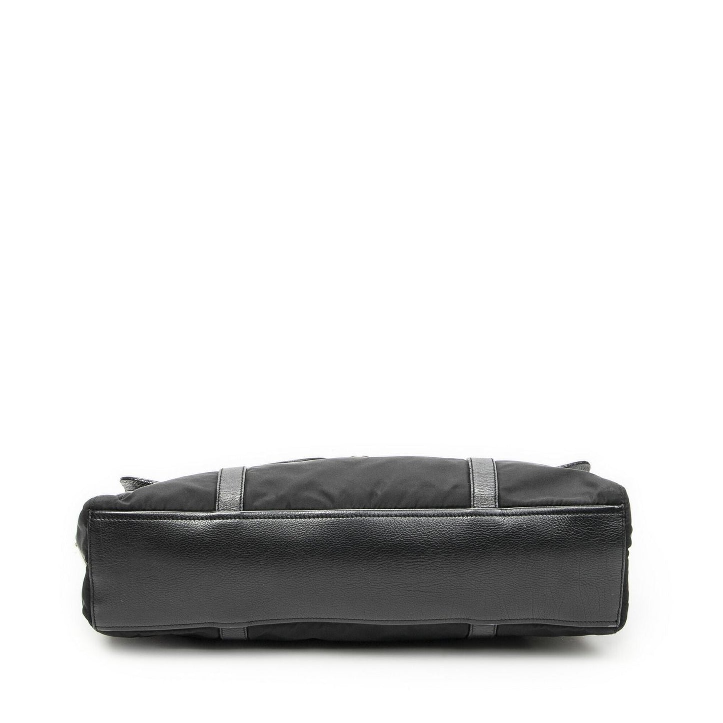 Prada Rectangle Flap Shoulder Bag Black Nylon Canvas