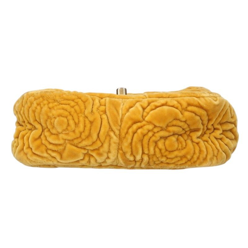 Chanel Camellia Velvet Chain Shoulder Bag