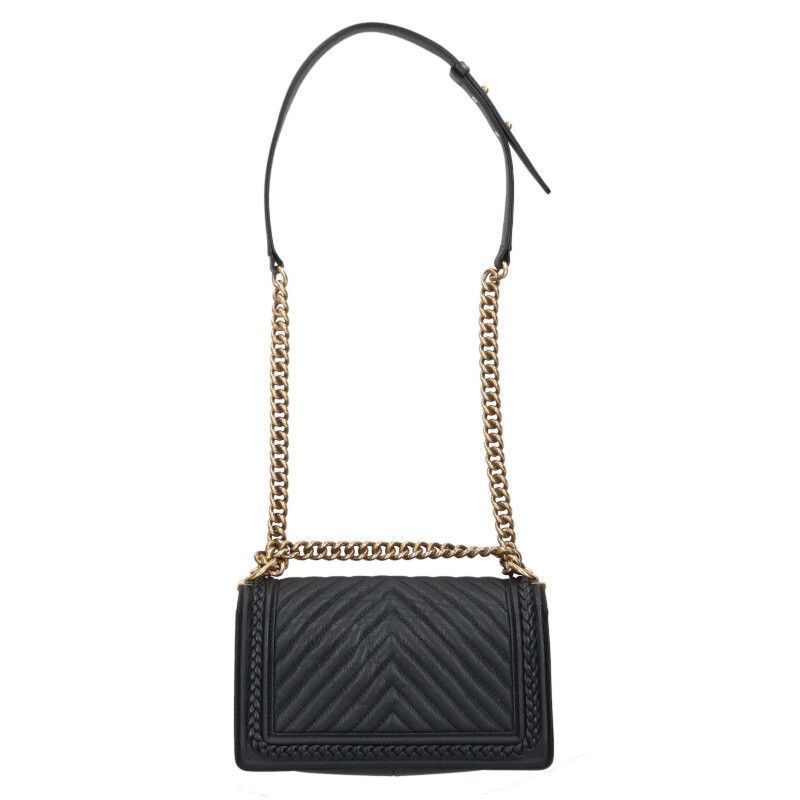 Chanel 25 Caviar Leather Chain Shoulder Bag 25
