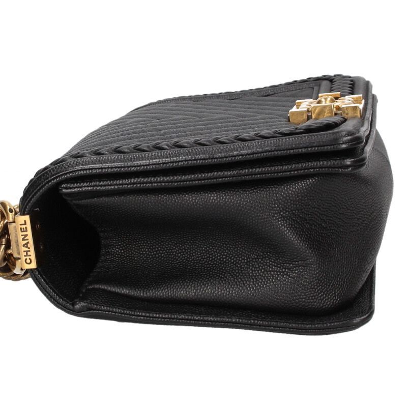 Chanel 25 Caviar Leather Chain Shoulder Bag 25