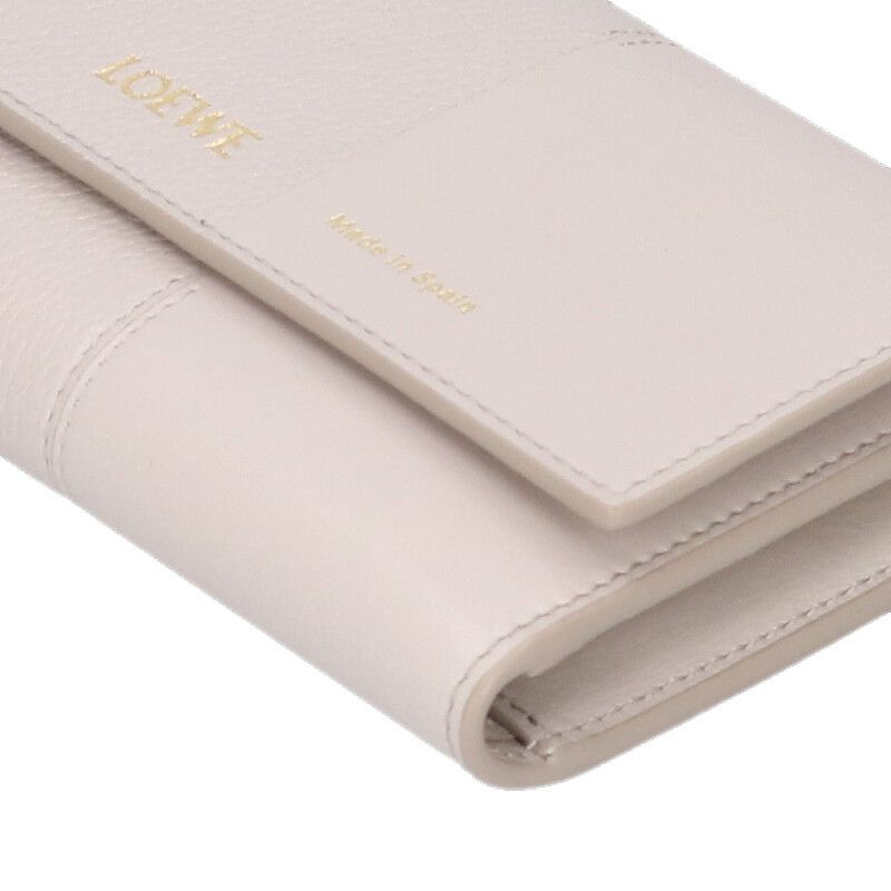 Loewe Vertical Wallet Small Slim Scarf &gray Necklace Trifold