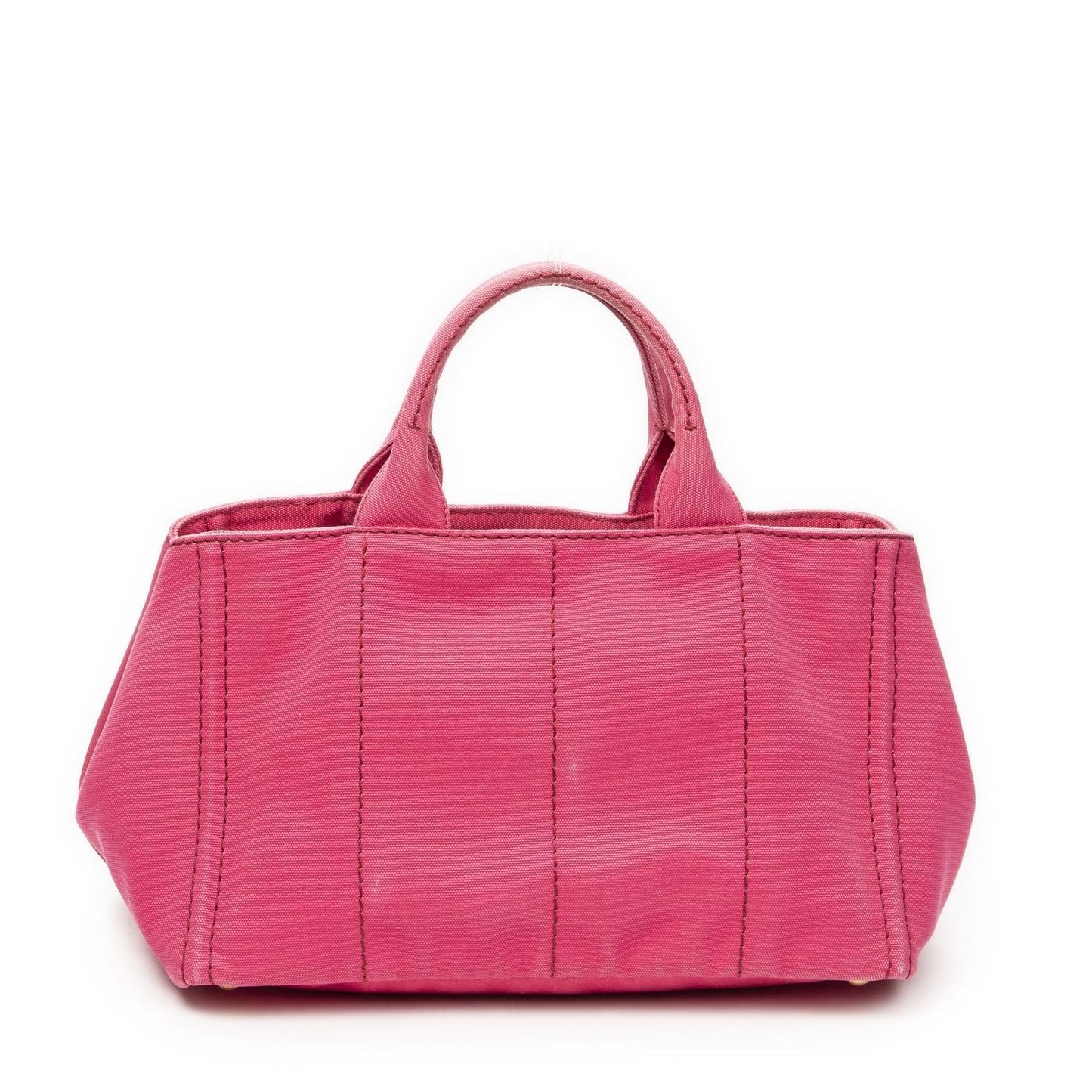 Prada Canapa Tote Fuchsia Pink Canvas