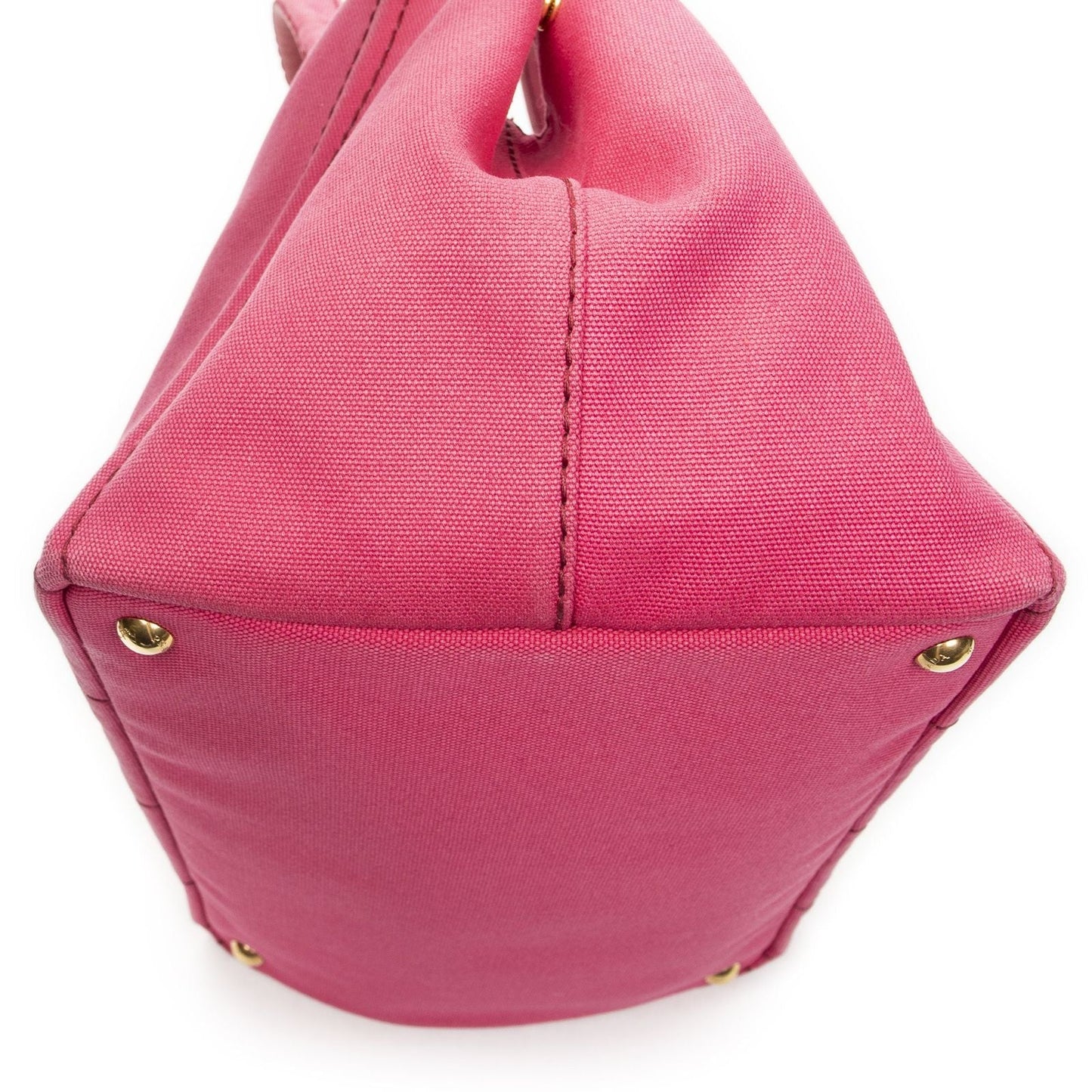 Prada Canapa Tote Fuchsia Pink Canvas