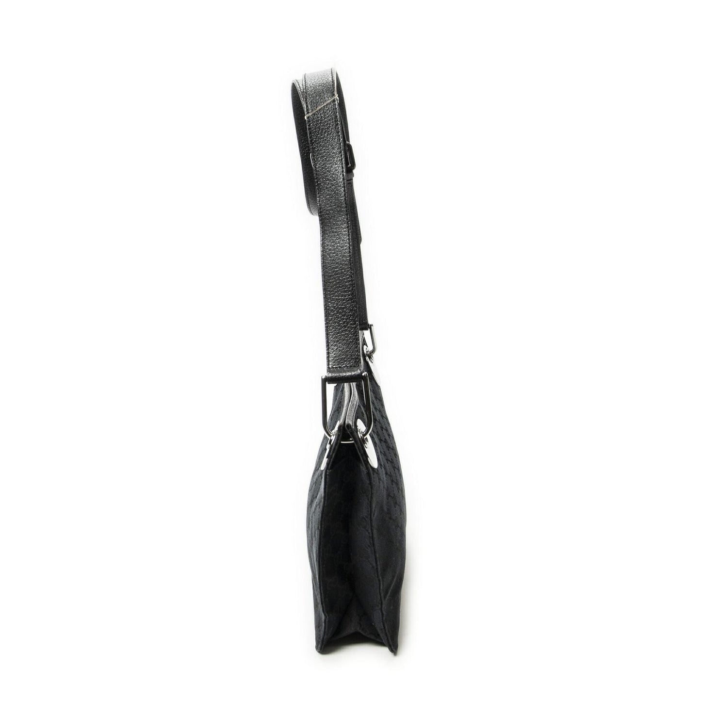 Gucci Eclipse Crossbody Shoulder Bag Black GG Canvas