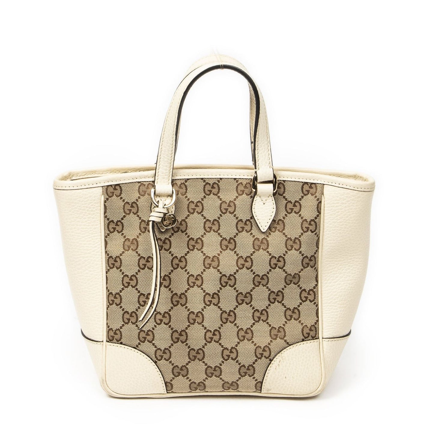 Gucci Small Bree Tote Ivory Beige GG Canvas