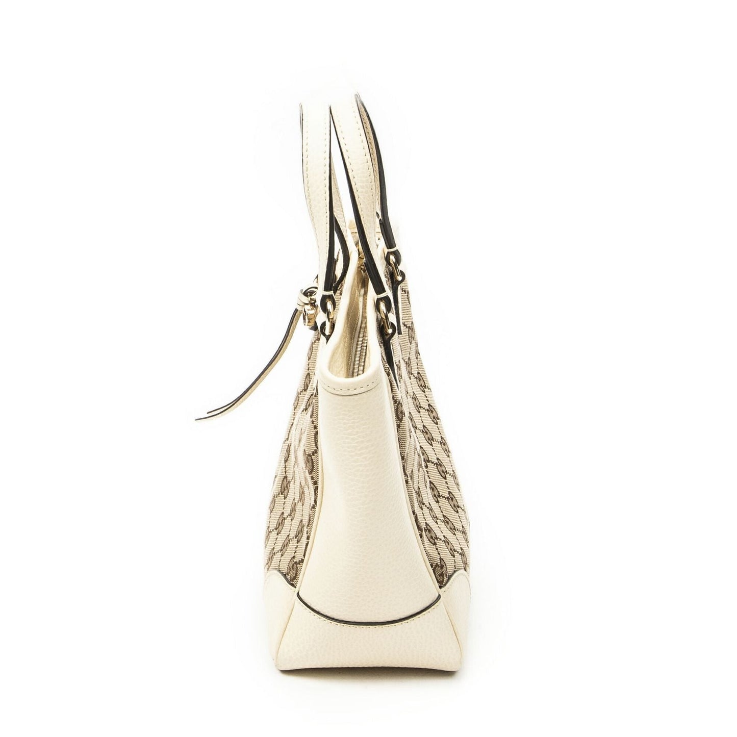 Gucci Small Bree Tote Ivory Beige GG Canvas