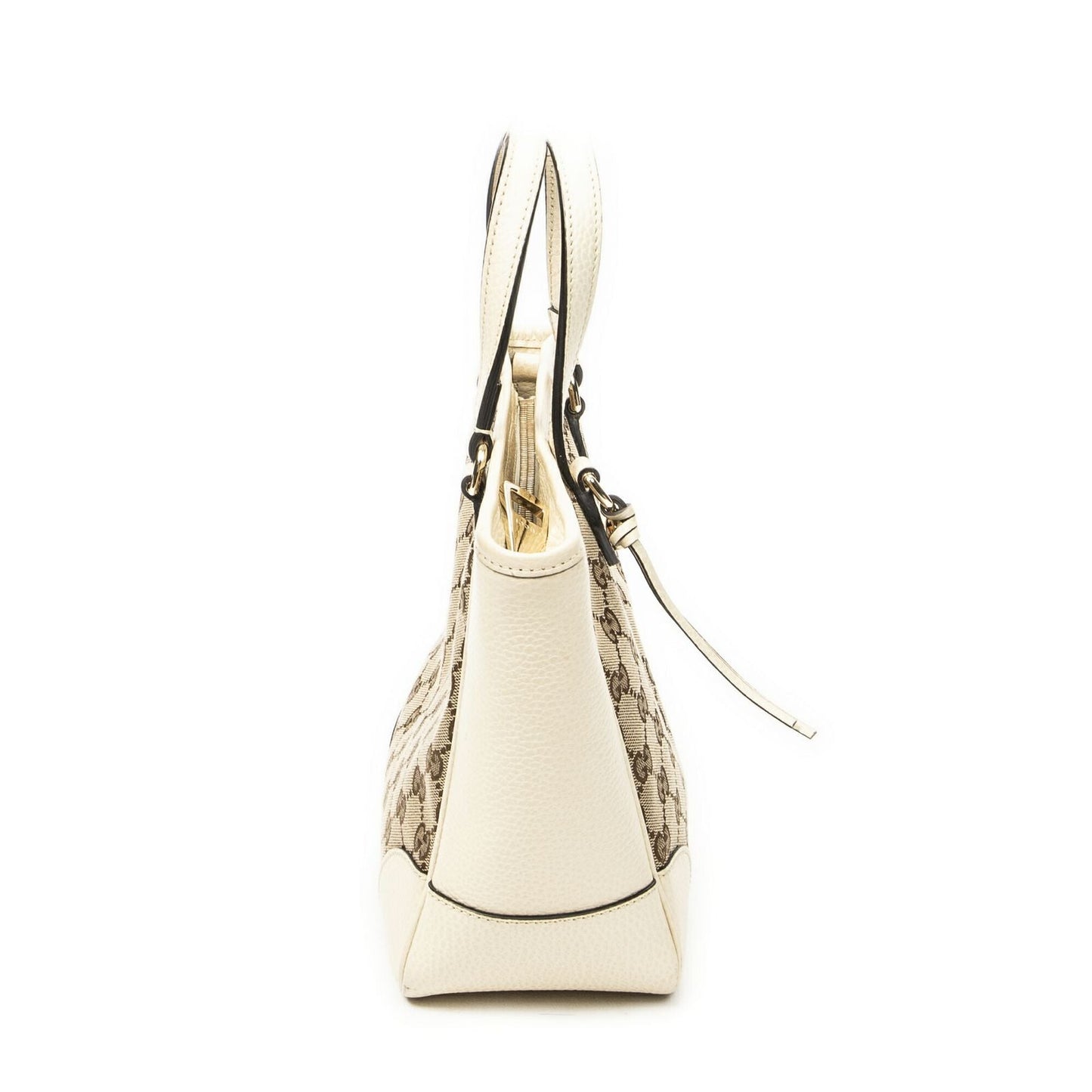 Gucci Small Bree Tote Ivory Beige GG Canvas
