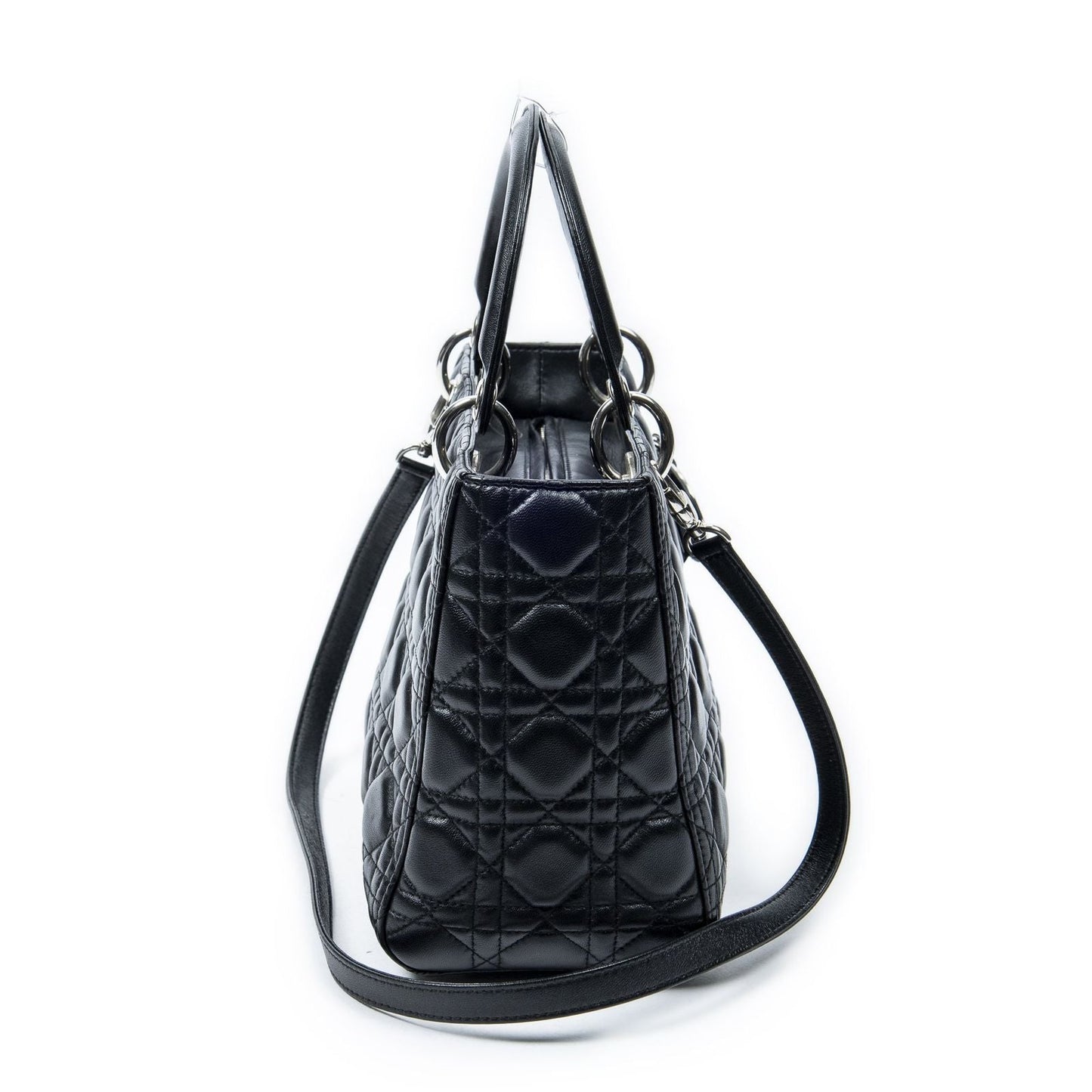 Dior Lady Dior Zip Black Canada Lambskin Leather Handbag