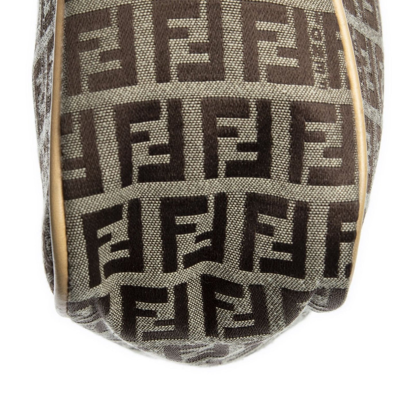 Fendi Small Hobo Tan Beige Zucchino Canvas