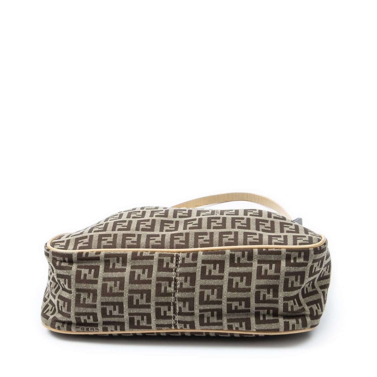 Fendi Small Hobo Tan Beige Zucchino Canvas