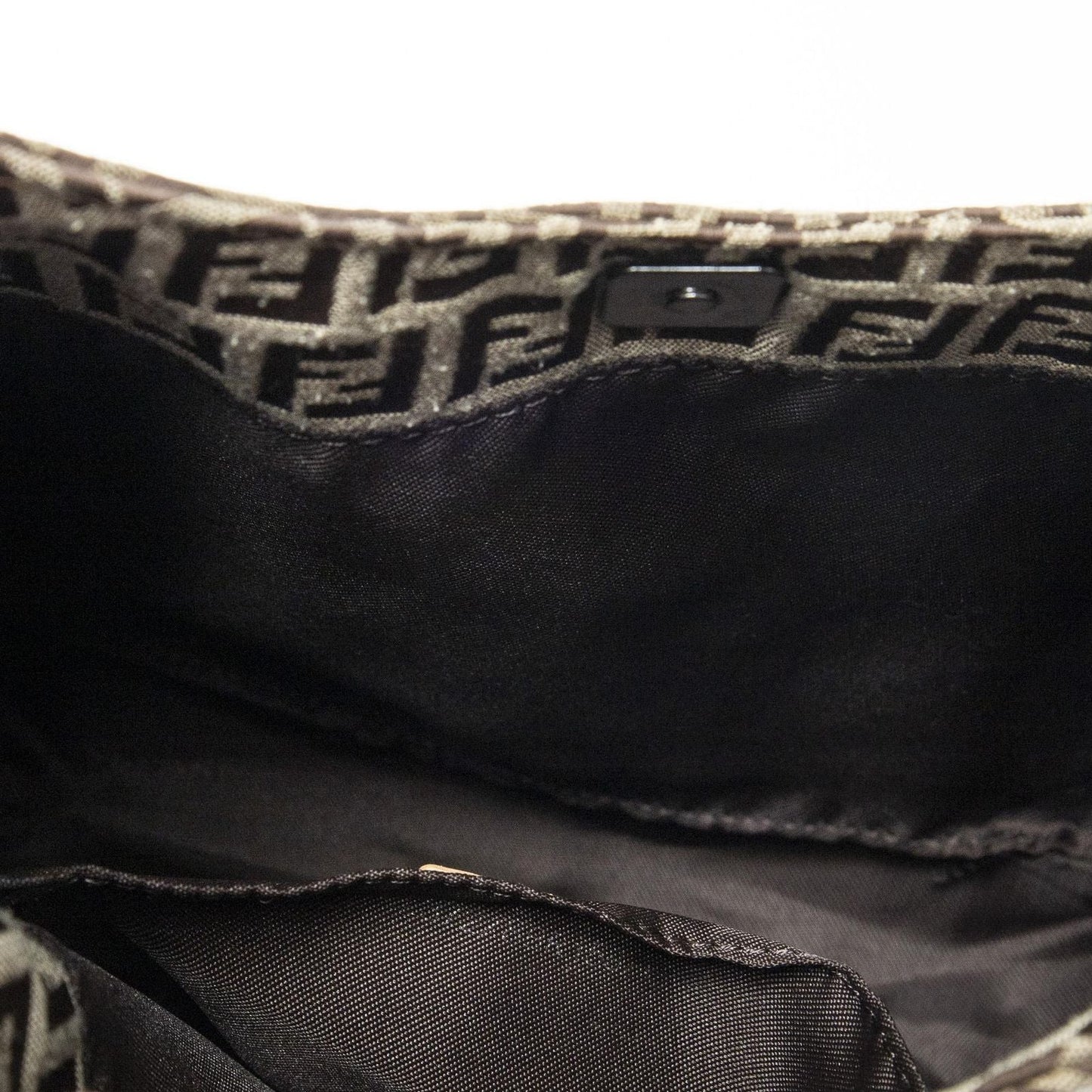 Fendi Small Hobo Tan Beige Zucchino Canvas