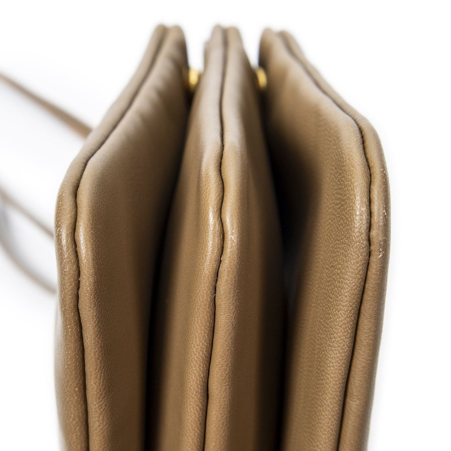 Celine Small Trio Crossbody Tan Calfskin Leather