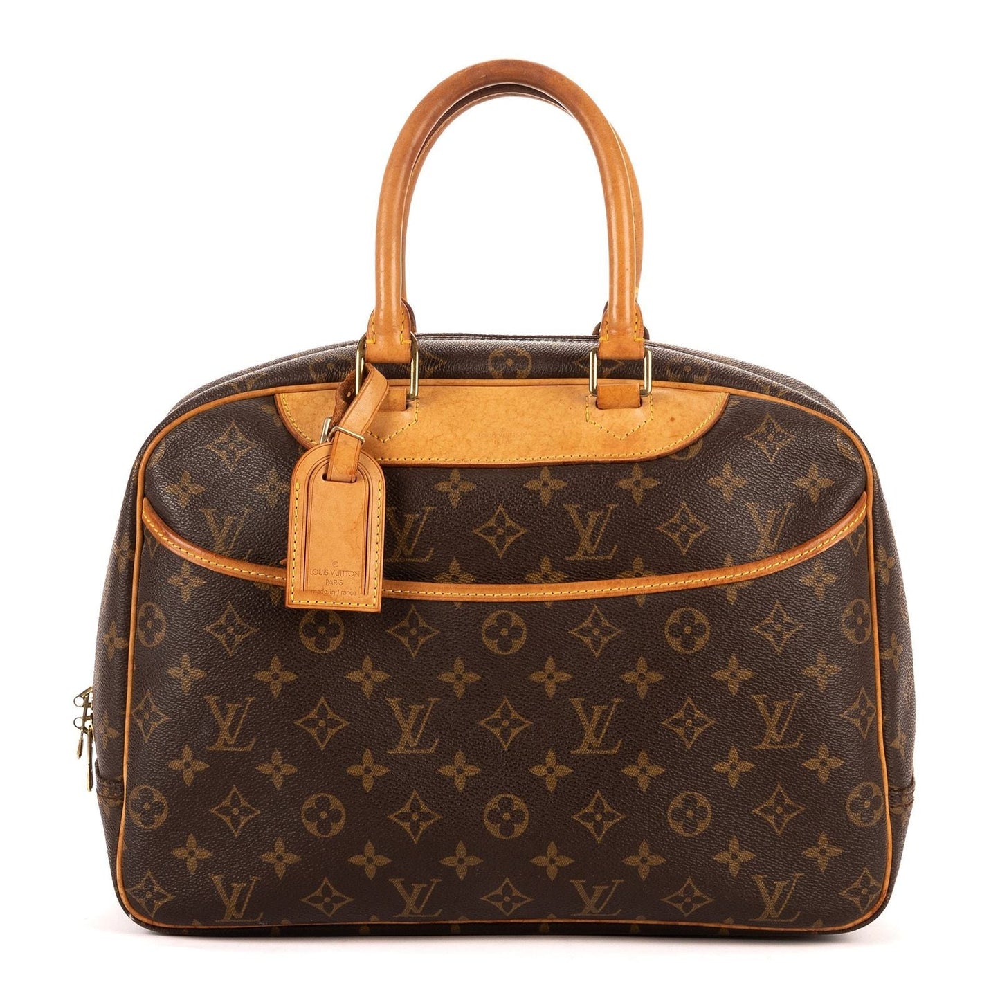 Louis Vuitton Deauville Brown Monogram Canvas Handbag