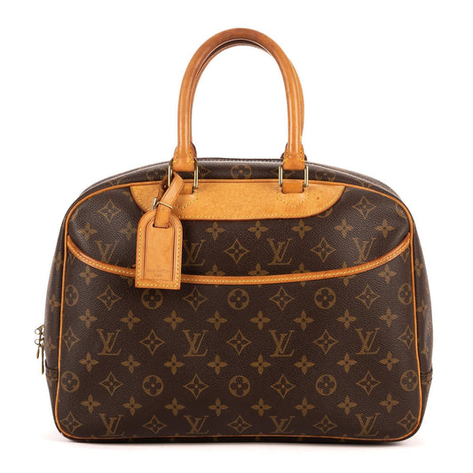 Louis Vuitton Deauville Brown Monogram Canvas Handbag