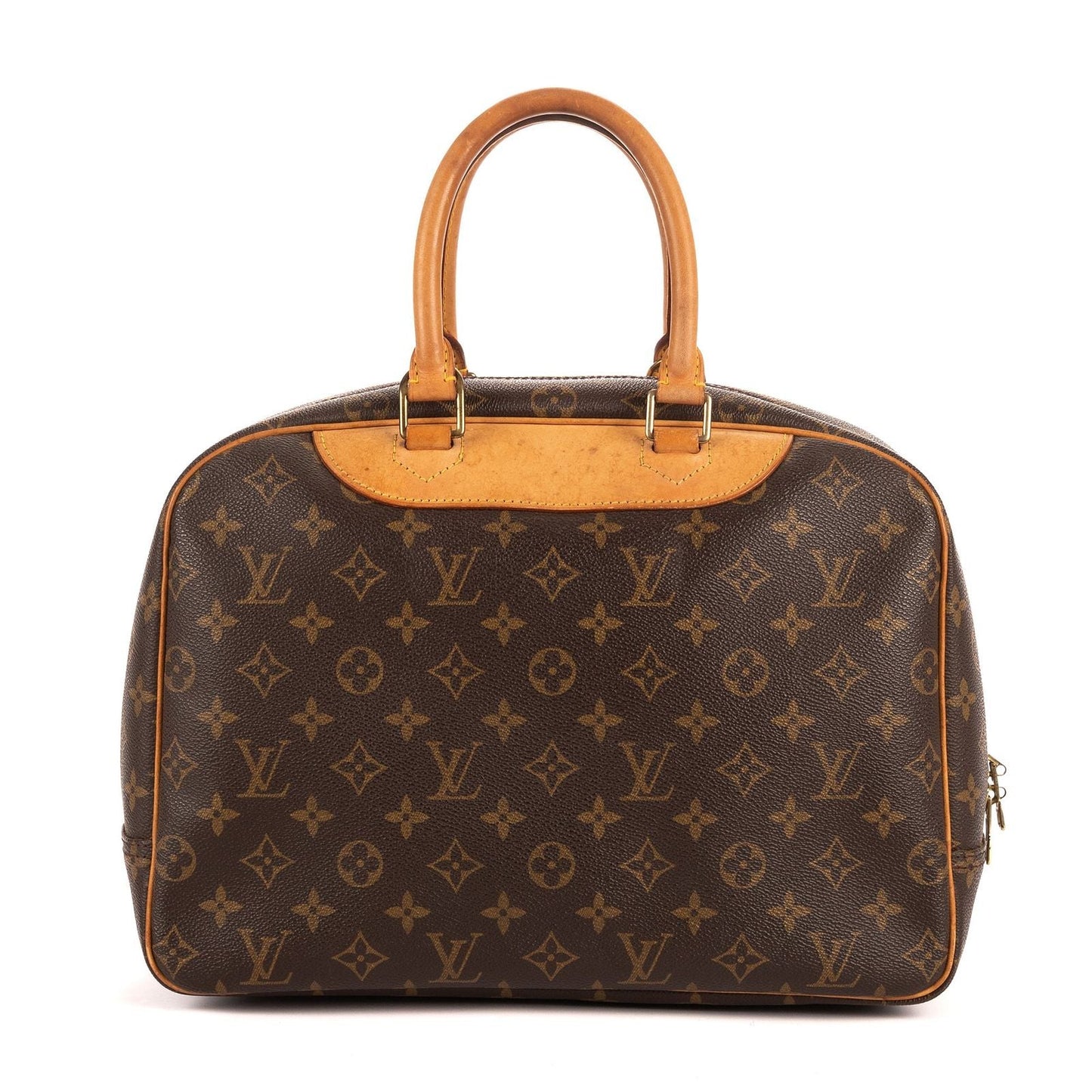 Louis Vuitton Deauville Brown Monogram Canvas Handbag