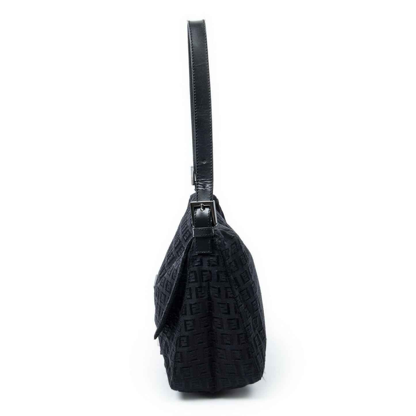 Fendi Mama Forever Black Zucchino Embossed Canvas