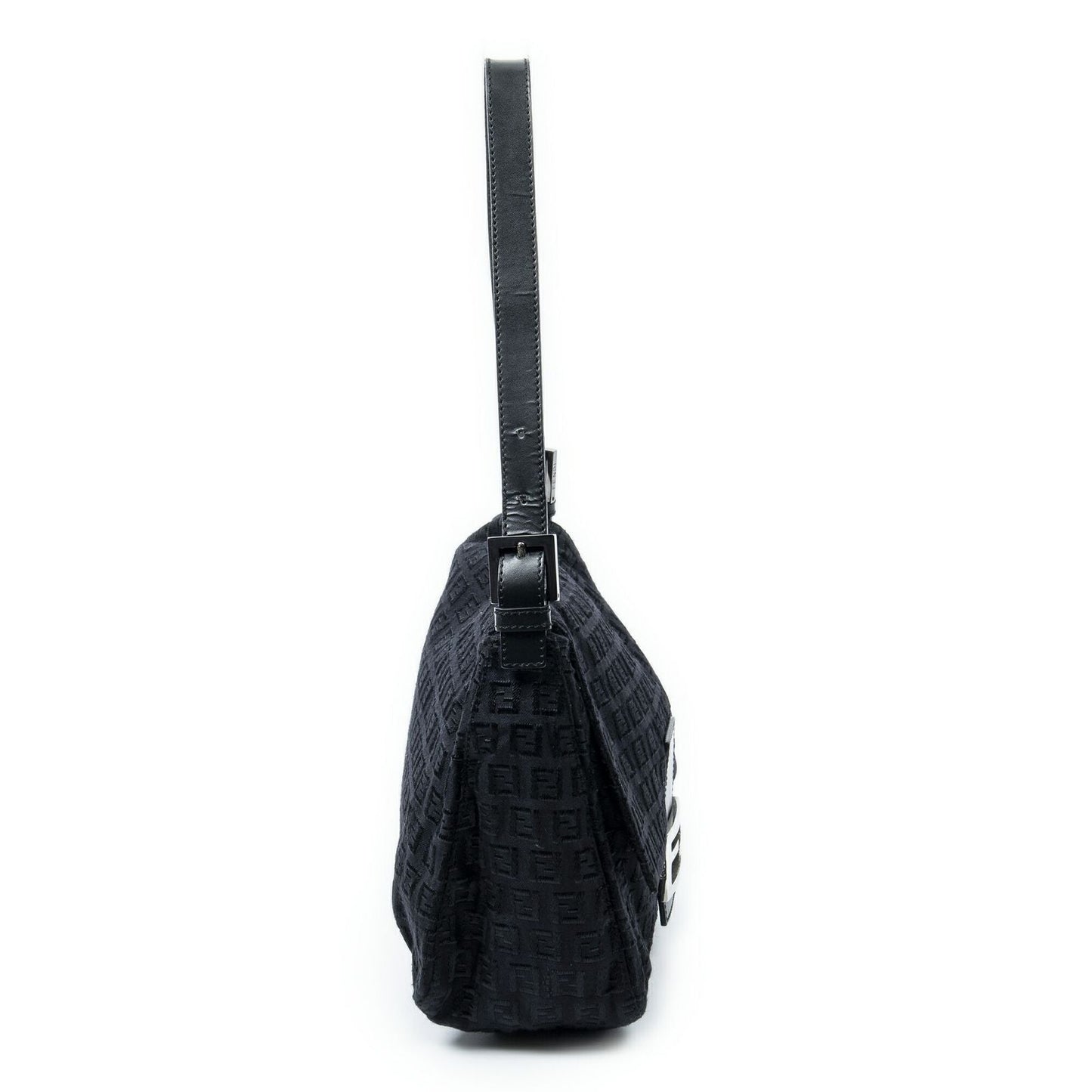 Fendi Mama Forever Black Zucchino Embossed Canvas