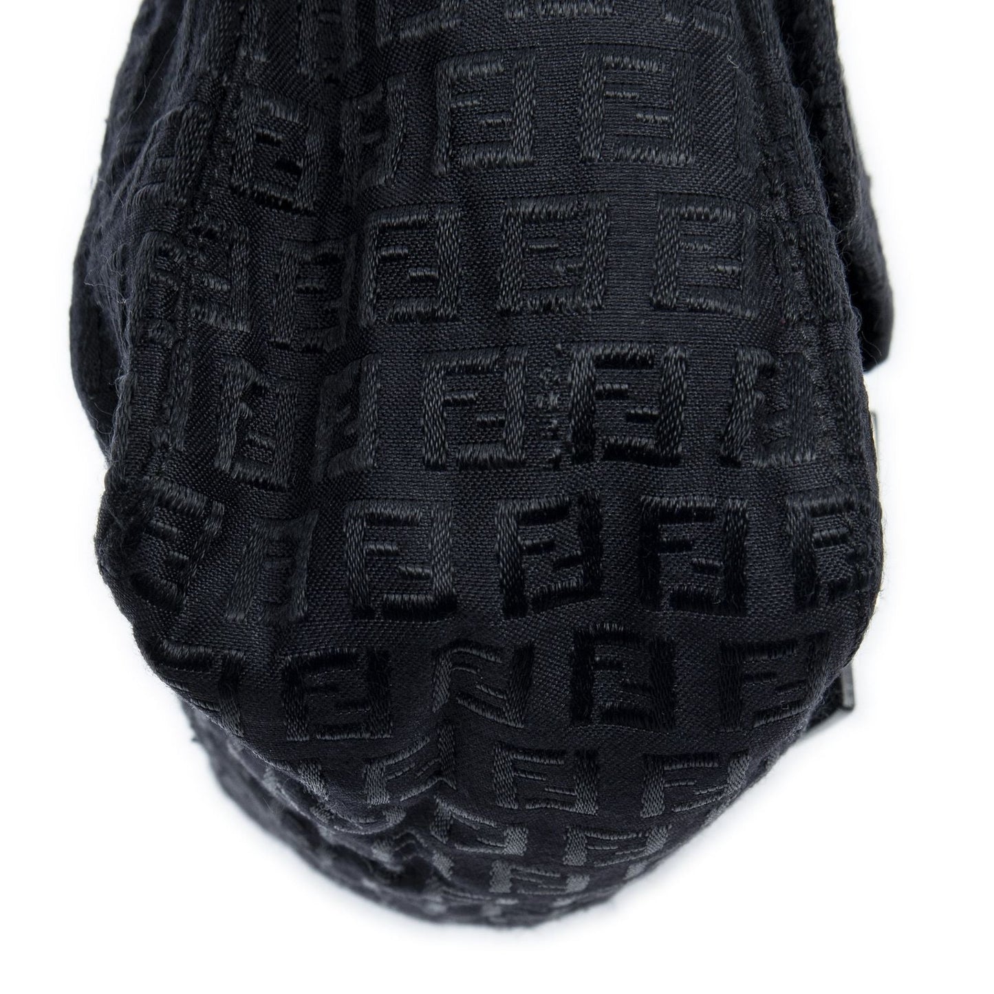 Fendi Mama Forever Black Zucchino Embossed Canvas