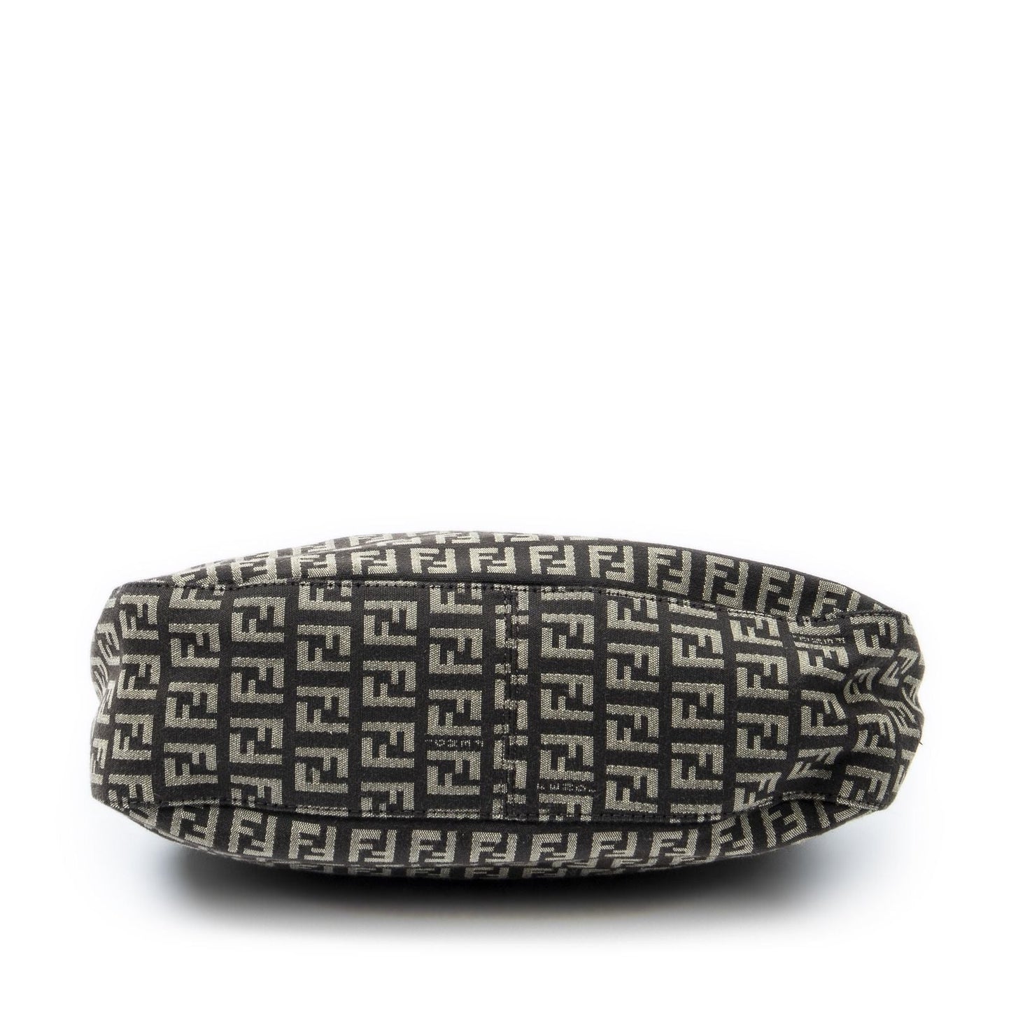 Fendi Shoulder Hobo Beige Dark Brown Zucchino Canvas