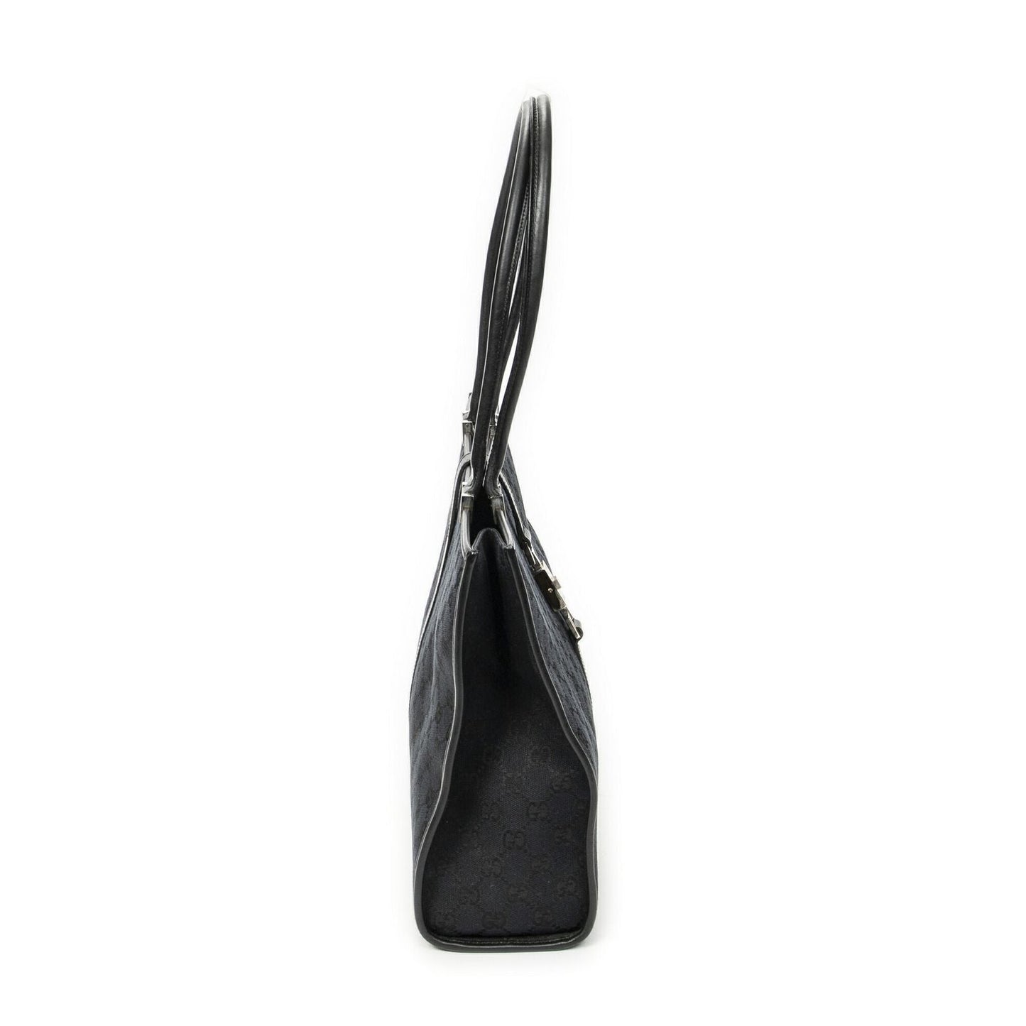 Gucci Large Square Bamb Tote Black GG Canvas