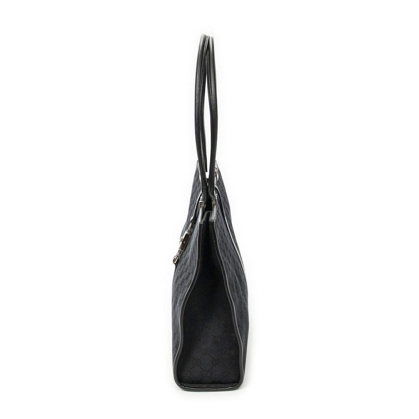 Gucci Large Square Bamb Tote Black GG Canvas