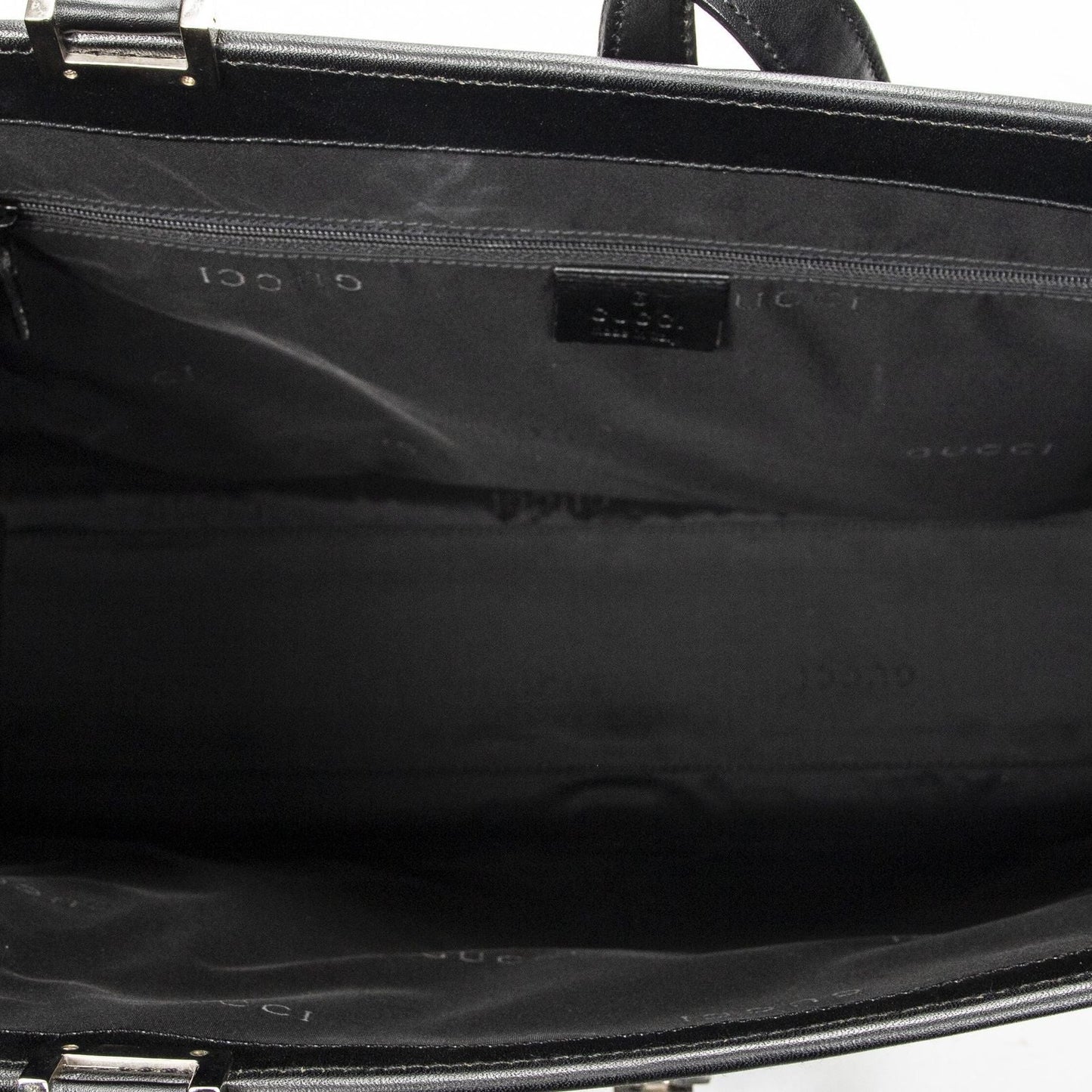 Gucci Large Square Bamb Tote Black GG Canvas
