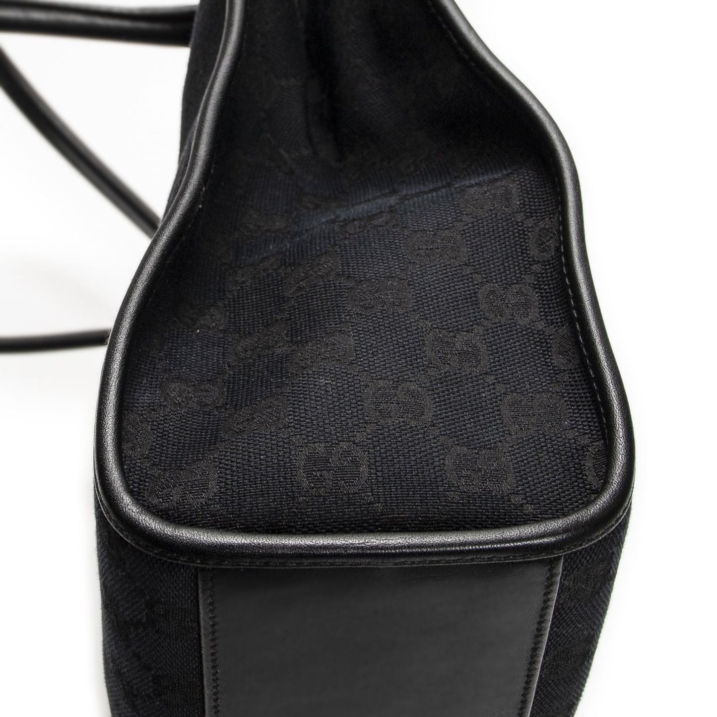 Gucci Large Square Bamb Tote Black GG Canvas
